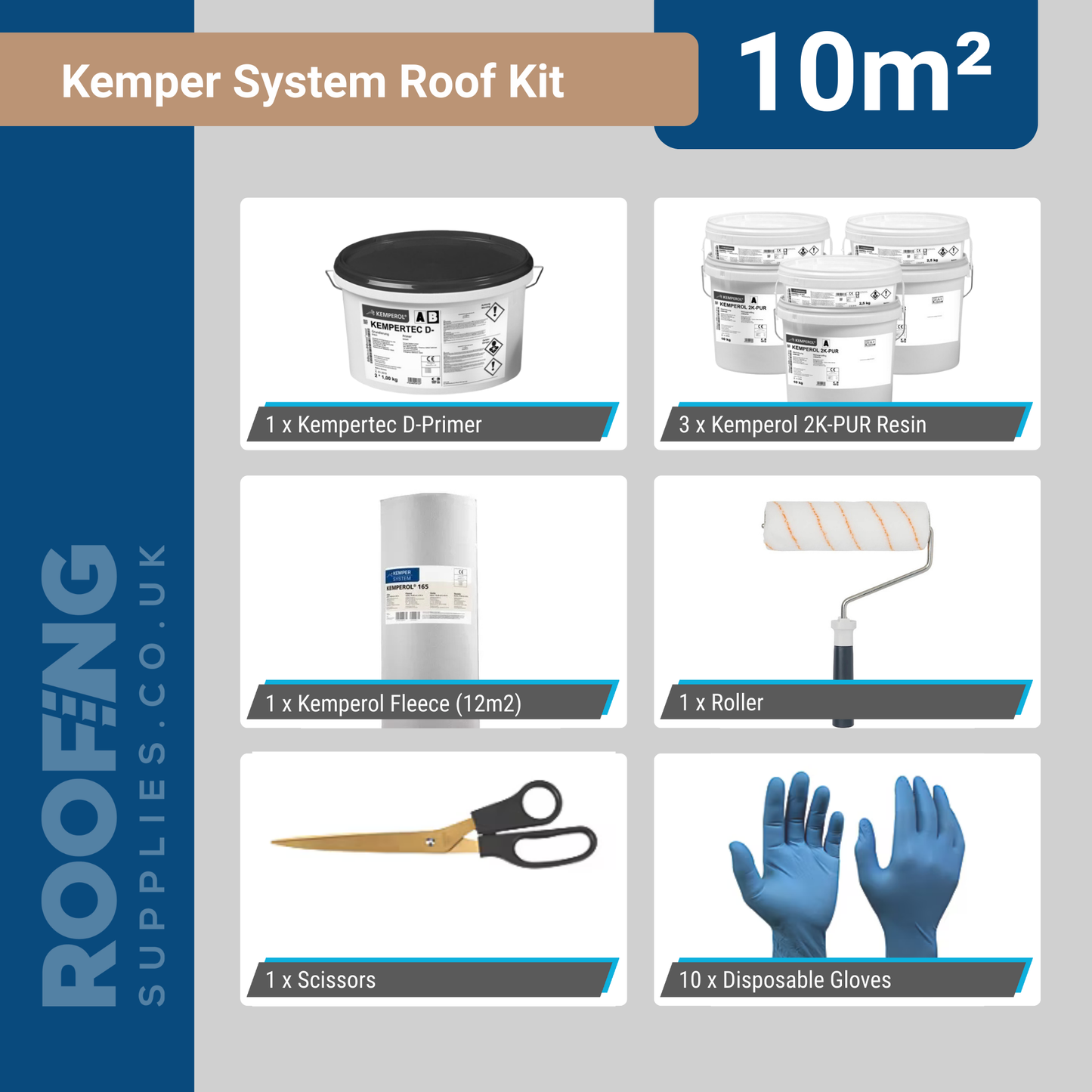 Kemper System 2K-PUR Roof Kit - 10m2