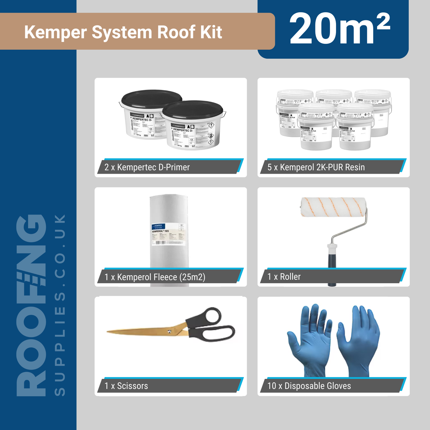 Kemper System 2K-PUR Roof Kit - 20m2